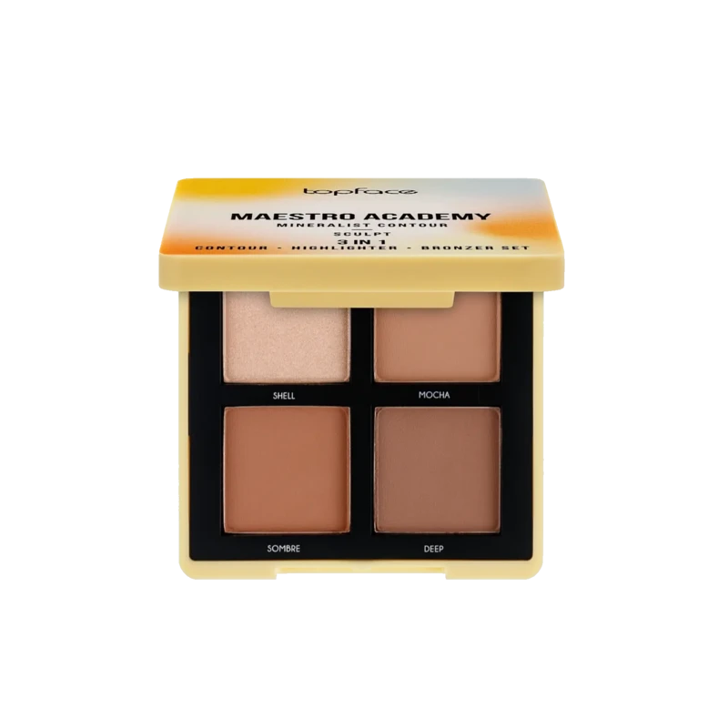 پالت کانتور، برنزر و هایلایتر مایسترو آکادمی تاپ‌فیس