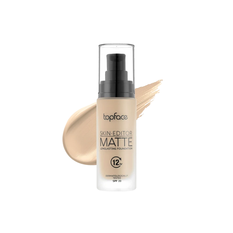 کرم‌پودر اسکین ادیتور مات تاپ‌فیس پوست چرب