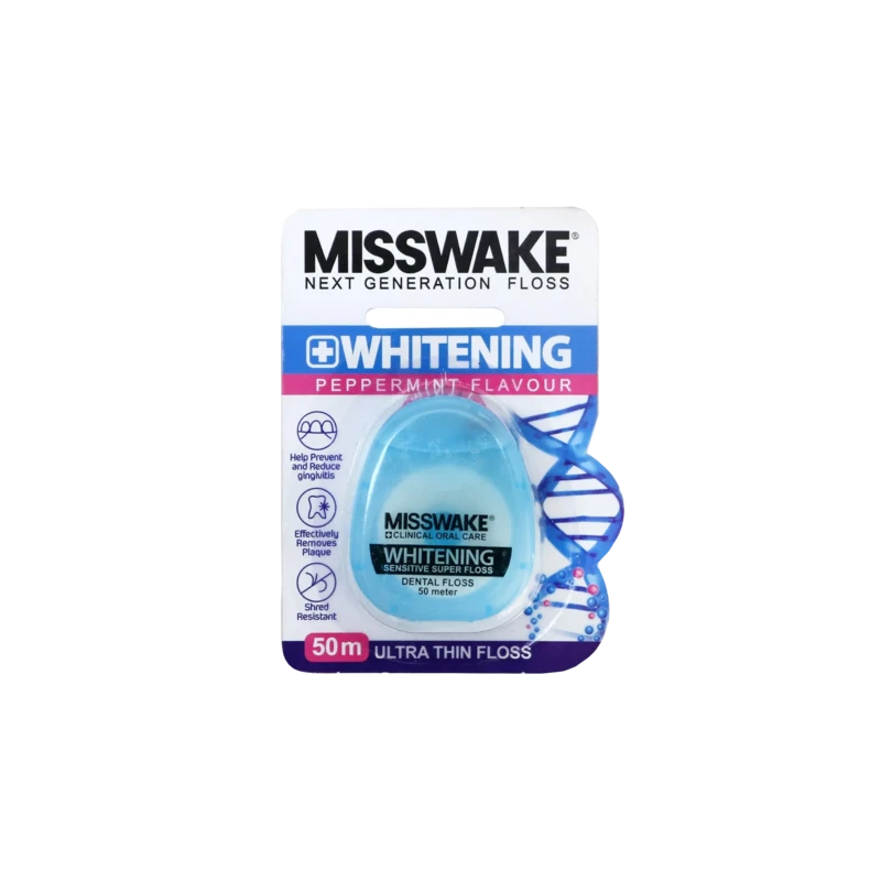 نخ دندان سفیدکننده میس ویک مدل Whitening – طعم نعنا