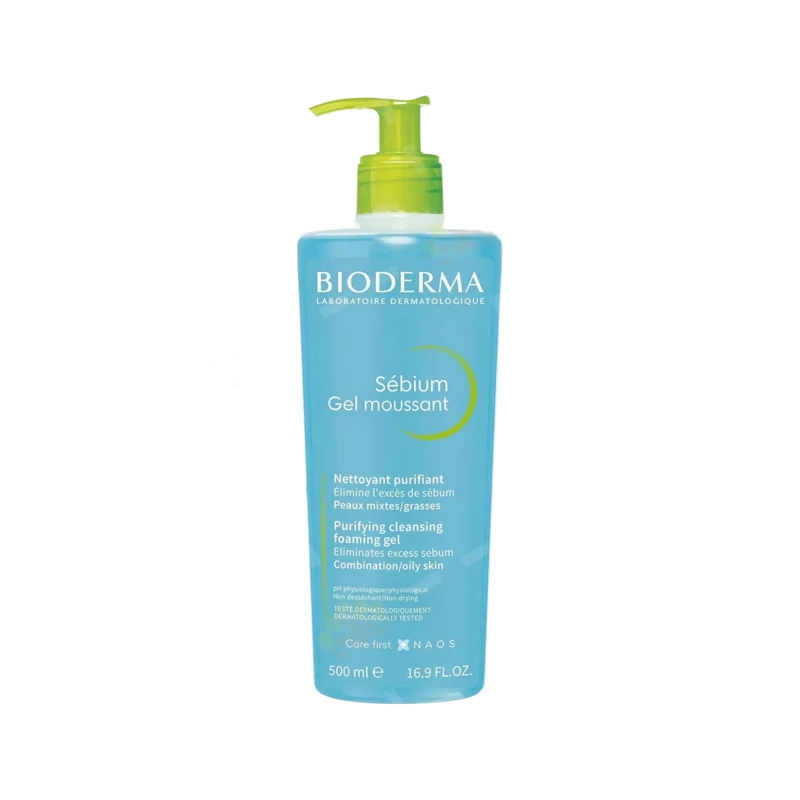 ژل شستشوی پوست چرب بایودرما(500 میل)