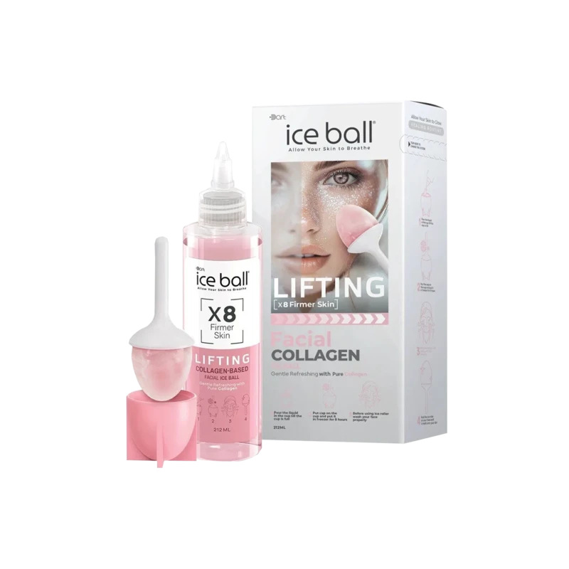 آیس بال لیفتینگ کلاژن صورتی