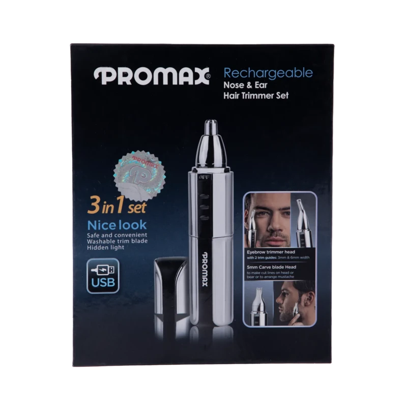 اصلاح گوش و بینی شارژی پرو مکس مدل 3 کاره