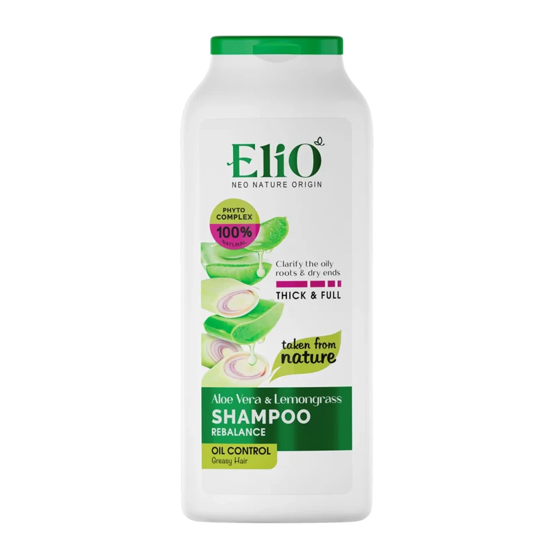 شامپو آلوئه‌ورا و لیمون‌گراس الیو موهای چرب