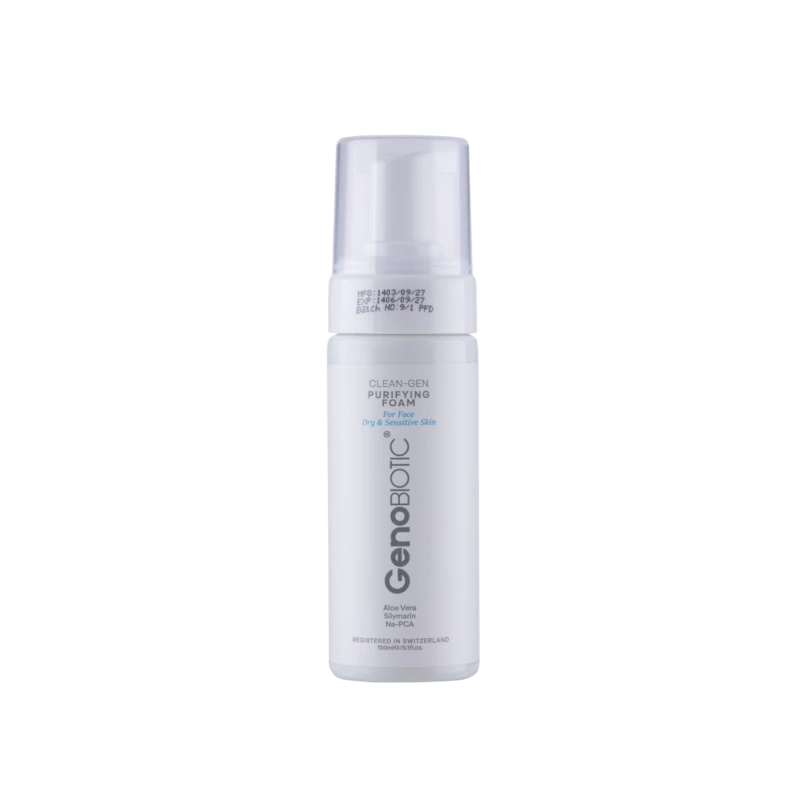 فوم شستشو صورت پوست خشک و حساس ژنو بایوتیک