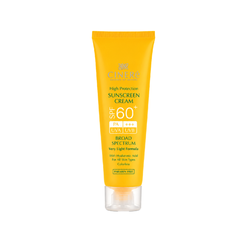 کرم ضد آفتاب spf 60 سینره انواع پوست