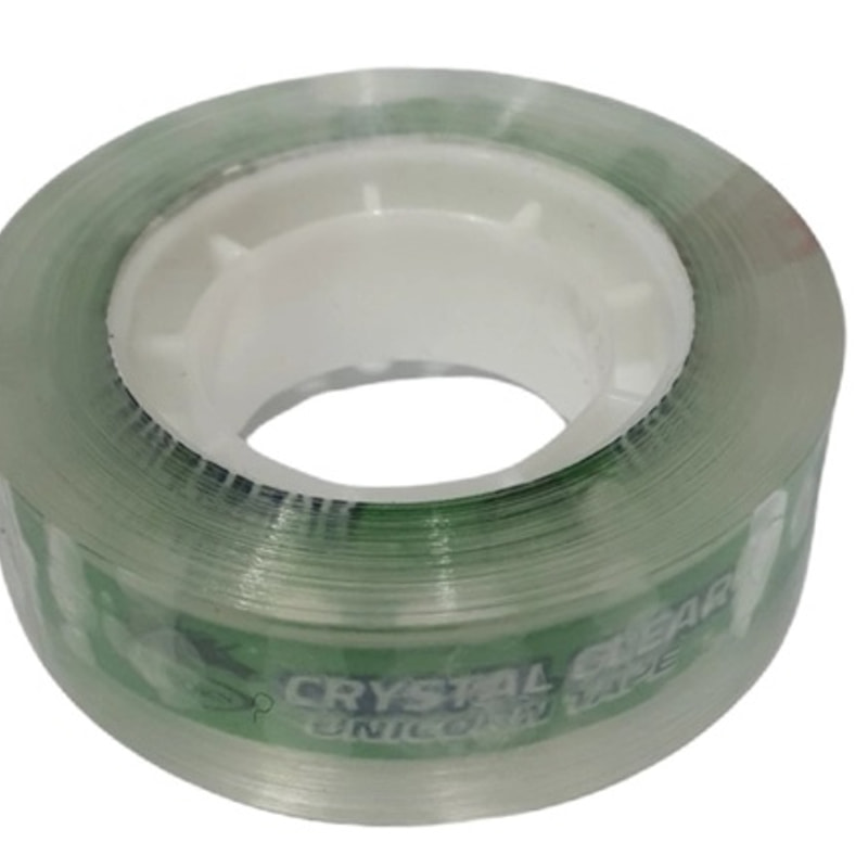 چسب نواری یونیکورن مدل CRYSTAL عرض 1.8 سانتی متر