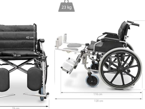 ویلچر اورسایزجاپایی برانکاردی 951AC-56
