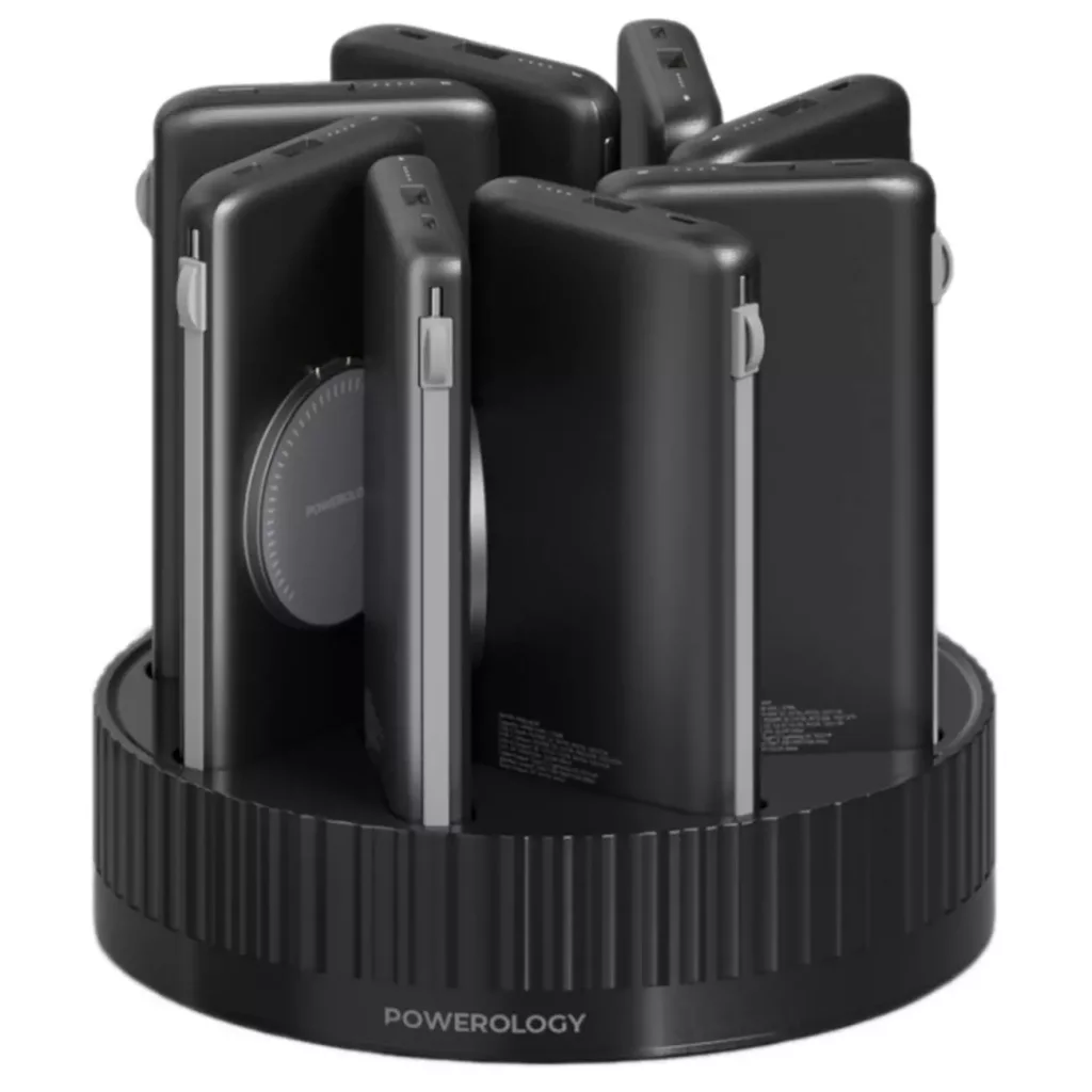 پاوراستیشن 8 در 1 پاورولوژی Powerology 10000mAh Power Bank Terminal PPBCHA2681BK