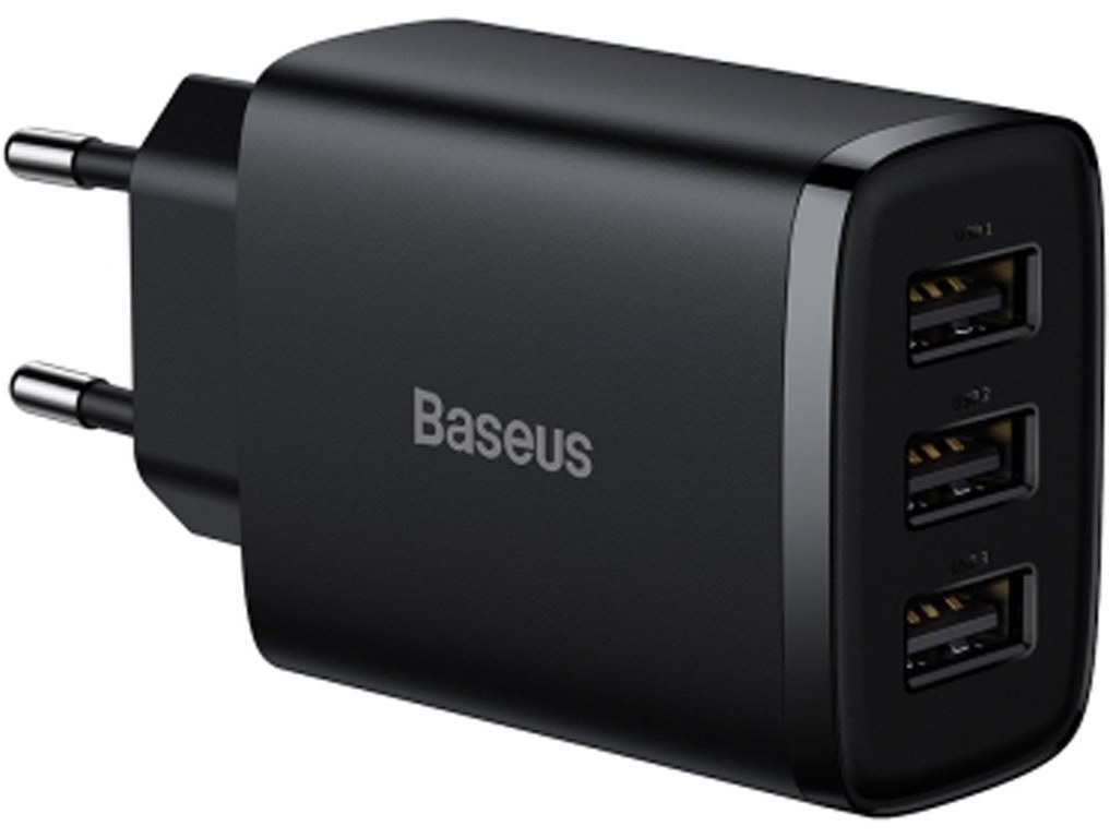 شارژر دیواری توان 17 وات بیسوس Baseus Compact Charger 3U EU CCXJ02010