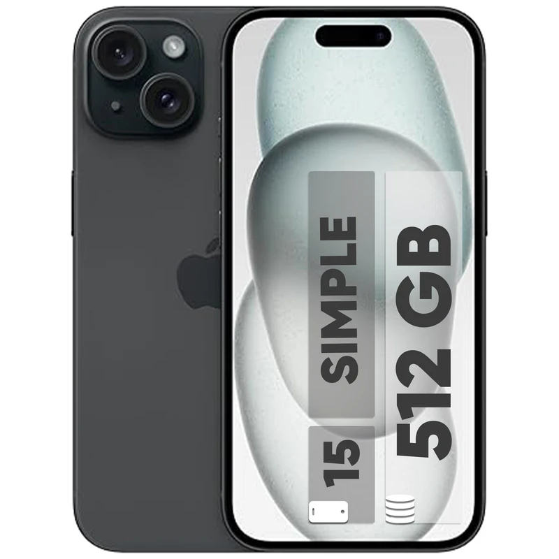 گوشی موبایل اپل مدل iPhone 15 تک سیم‌ کارت ظرفیت 512 گیگابایت و رم 6 گیگابایت نات اکتیو