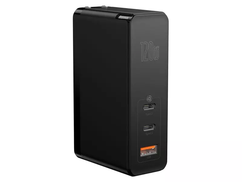 شارژر دیواری فست شارژ با سه پورت بیسوس Baseus GaN2 Pro Quick Charger 2C+U CCGAN-K01