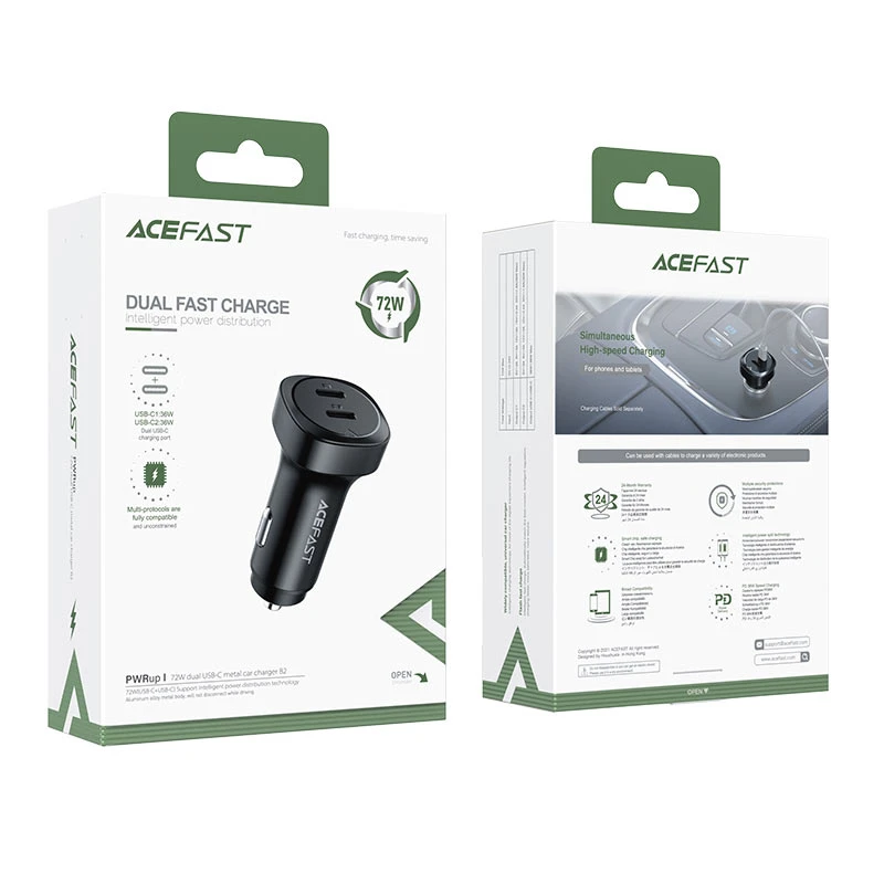 شارژر فندکی ایس فست ACEFAST B2 توان 72 وات