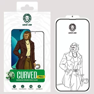محافظ صفحه نمایش گرین مدل 3D Curved Pro مناسب برای گوشی موبایل اپل iPhone 14 Pro