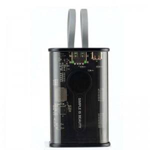 پاوبانک 20000 همراه با کابل تایپ سی و لایتنینگ ایکس او XO-PB307 Built In Cable Powerbank