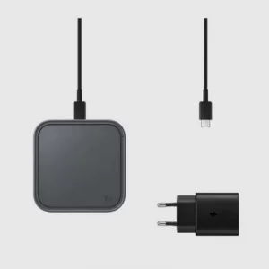 شارژر بیسیم سوپر فست همراه با آداپتور 25وات و کابل سامسونگ Samsoung Super Fast Wireless Charger EP-P2400