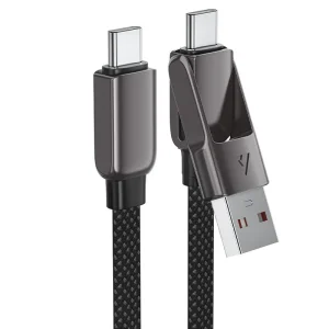کابل دو سر Type-C و USB ایس فست ACEFAST C13-05 طول 20 سانتی‌متر توان 60 وات