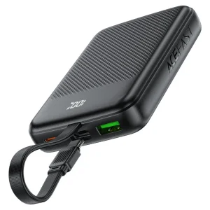 پاوربانک 10000 ایس فست ACEFAST M13 توان 22.5 وات همراه با کابل متصل