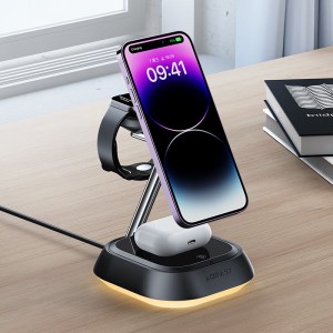استند و شارژر وایرلس چند کاره مگ سیف ایس فست ACEFAST E16 با قابلیت شارژ اپل واچ