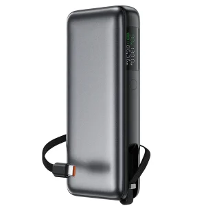پاوربانک 20000 ایس فست ACEFAST M22 PD130W GaN Fast Charger توان 130 وات همراه با کابل متصل
