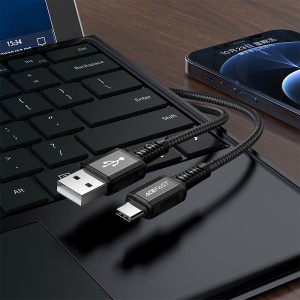 کابل Type-C ایس فست ACEFAST C1-04 طول 1.2 متر شدت جریان 3 آمپر