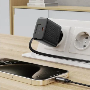 شارژر دیواری ایس فست ACEFAST A110 PD30W Fast Charger توان 30 وات همراه با کابل جمع شونده