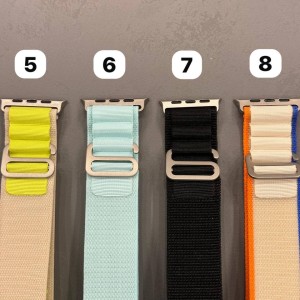 بند مدل Alpine Loop مناسب برای اپل واچ سری 1/2/3/4/5/6/7/8/SE/ULTRA سایز 42/44/45/49 میلی متری