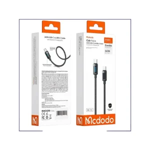 کابل شارژ دو سر تایپ سی 240 وات مک دودو Mcdodo Cab Vision Cable CA-0350