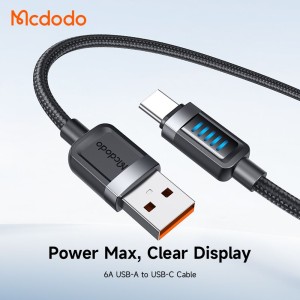 کابل شارژ تایپ سی 6 آمپر مک دودو Mcdodo Cab Vision Cable CA-0330