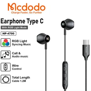 هندزفری سیمی تایپ سی مک دودو MCDODO مدل HP-4700