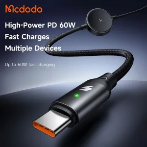 کابل USB-C مک دودو مدل CA-417 60W طول 1.5 متر