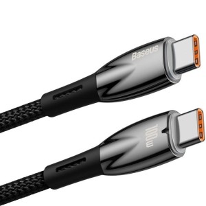 کابل تبدیل usb-c بیسوس مدل Glimmer CADH000701 طول 1 متر