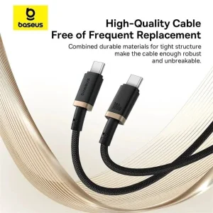 کابل USB-C بیسوس مدل BASEUS Dura Series 100W طول 1 متر