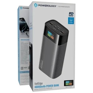 پاوربانک 40000 پاورولوژی Powerology VoltEdge 40000mAh Power Bank PPBCHA87