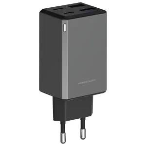 آداپتور شارژ چند پورتی 65W پاورولوژی Powerology 65W GaN Multi-Port Adapter PWCUQC064