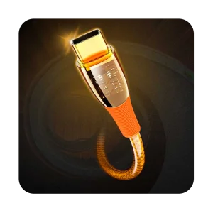 کابل تبدیل USB-C به USB-C رسی مدل RTC-P19CC طول 1.5 متر (Recci Data Cable Amber USB-C PD 20W 150cm RTC-P19CC)