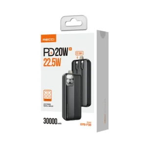 پاوربانک رسی مدل RPB-P38 ظرفیت 30000