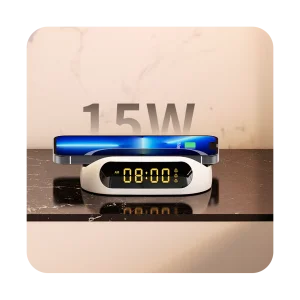 Recci RCW-22 Sailing clock wireless fast charging 15W high power with digital clock display