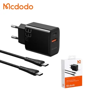 شارژر دیواری مک دودو مدل CH-0922 به همراه کابل تبدیل USB-C