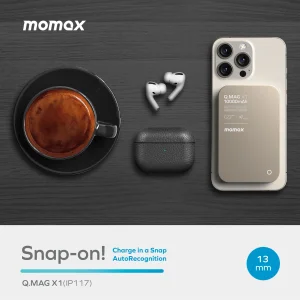 پاوربانک مگنتی و وایرلس مومکس 10000 سری Q.MAG X 1 مدل IP117