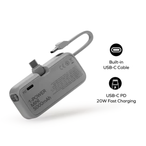 مینی پاوربانک پنج هزار سه در یک 1-Power Mini | 3-in-1 Battery Pack (5000mAh) مومکس (momax)