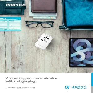شارژر مسافرتی 5 پورت شصت و پنج وات 1-World | Universal 5-Ports Travel Charger (GaN 65W) مومکس (momax)