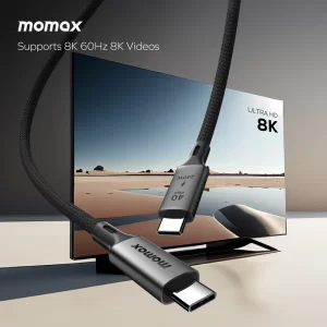 کابل انتقال دیتا تایپ سی به تایپ سی Elite | USB-C to USB-C Braided Cable 240W (1m) مومکس (momax)