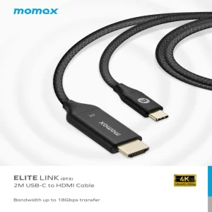 کابل تبدیل EliteLink | USB-C to HDMI Braided Cable (2m) مومکس (momax)