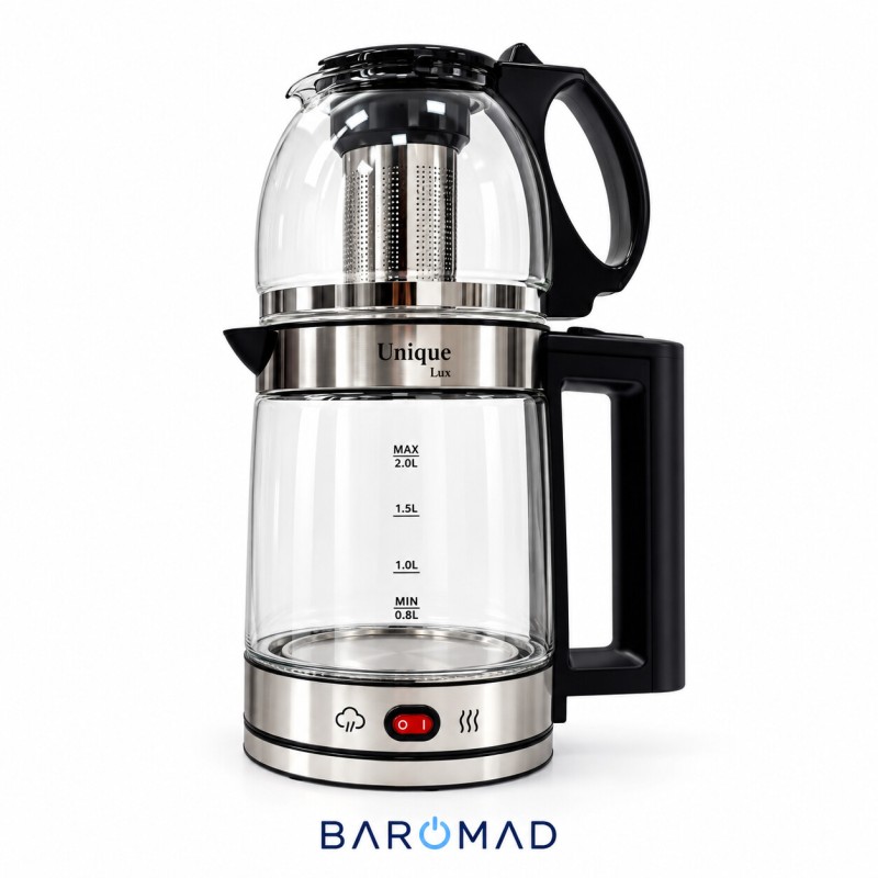چای‌ساز شیشه‌ای یونیک مدل UL-124S 