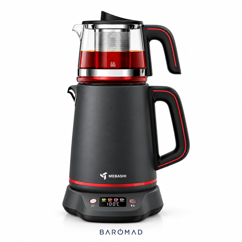 چای‌ساز روی‌هم مباشی مدل ME-TM302GR
