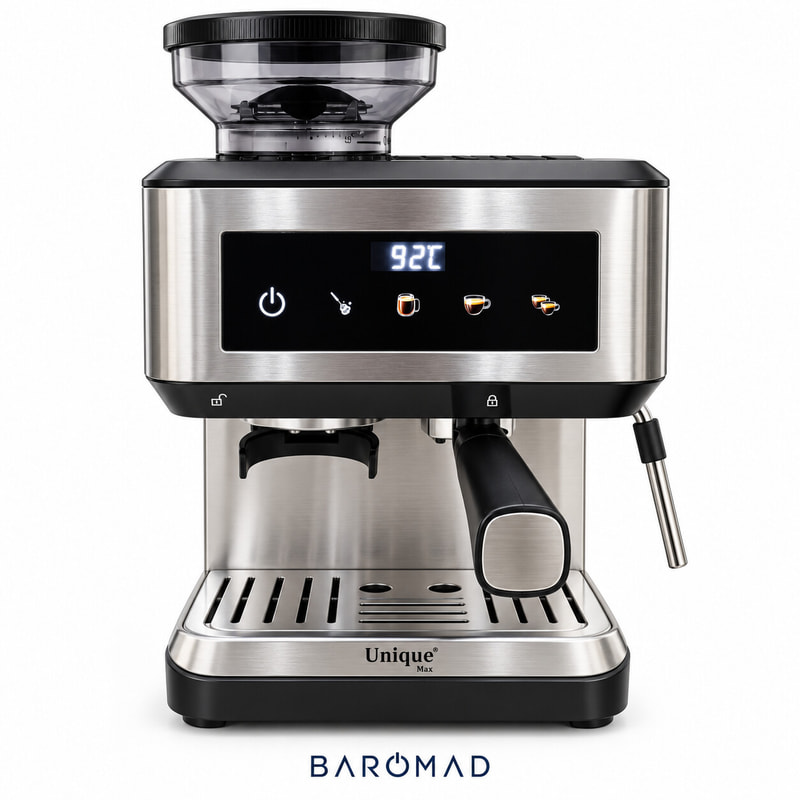 اسپرسوساز یونیک مدل UM-285T با آسیاب قهوه داخلی