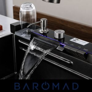 سینک ظرفشویی استیل مدل پیانویی توکار