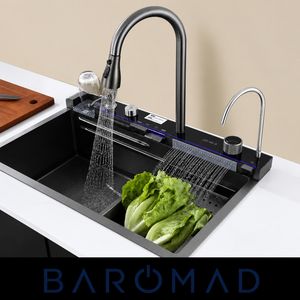 سینک ظرفشویی استیل مدل پیانویی توکار