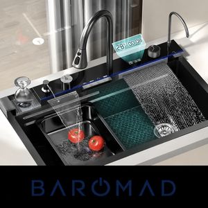 سینک ظرفشویی استیل مدل پیانویی توکار