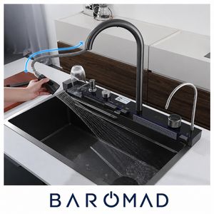 سینک ظرفشویی استیل مدل پیانویی توکار